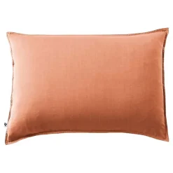 L'Effet Papillon Taie d'oreiller "Lysandre" toutes dimensions "Lyocel" - Lysandre Terracotta - Taie d'oreiller 50 x 70 cm* Taie D'Oreiller