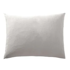 Coton Pur Taie d'oreiller "Noah" 50 x 70 cm "Gaze de Coton" - Noah Perle* Taie D'Oreiller