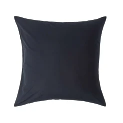 Taie d'oreiller noir 100% coton égyptien 200 fils, 60x60 cm ->Homescapes Outlet