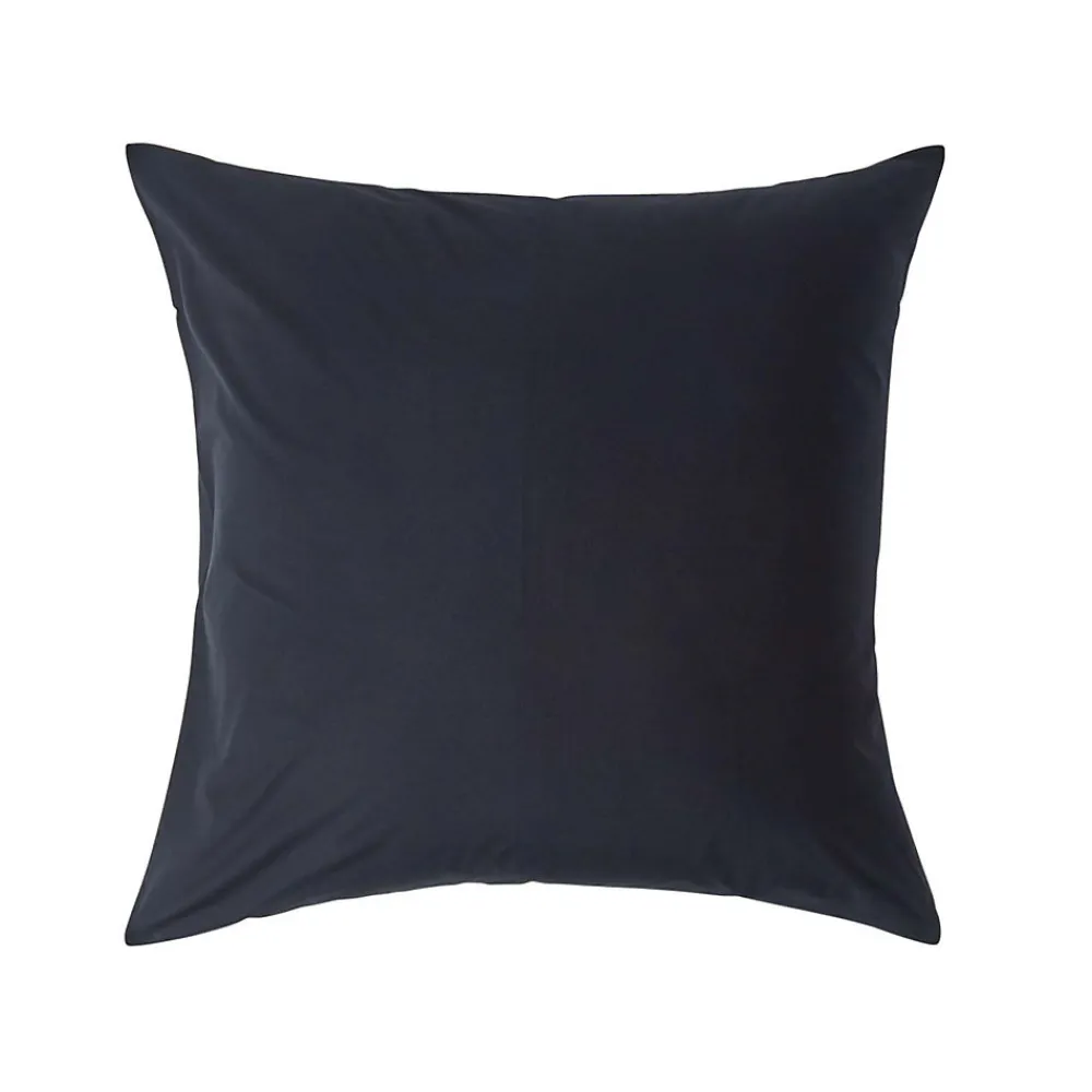 Taie d'oreiller noir 100% coton égyptien 200 fils, 80x80 cm ->Homescapes New