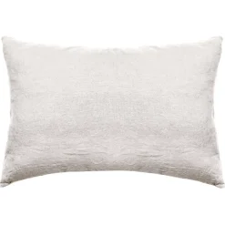 Linnea Taie d'oreiller PALACE pur coton lavé 50x70 cm uni beige naturel* Taie D'Oreiller