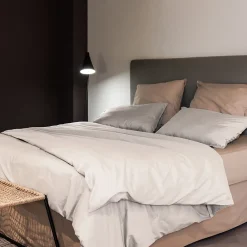Linnea Taie d'oreiller PALACE pur coton lavé 50x70 cm uni beige naturel* Taie D'Oreiller