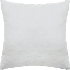 Taie d'oreiller PALACE pur coton lavé 65x65 cm uni blanc neige>Linnea New
