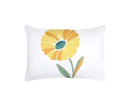 Taie d'39oreiller percale de coton motif floral 50x70cm>Eden Hot