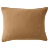 Taie d'oreiller Pois Doré Déco "Gaïa Chic" 60 x 60 cm & 50 x 70 cm "Gaze de Coton" - Gaïa Chic Camel - 50 x 70 cm>L'Effet Papillon Outlet