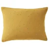 Taie d'oreiller Pois Doré Déco "Gaïa Chic" 60 x 60 cm & 50 x 70 cm "Gaze de Coton" - Gaïa Chic Safran - 50 x 70 cm>L'Effet Papillon New