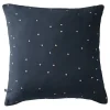 Taie d'oreiller Pois Doré Déco "Gaïa Chic" 60 x 60 cm & 50 x 70 cm "Gaze de Coton" - Gaïa Chic Minuit - 60 x 60 cm>L'Effet Papillon Hot