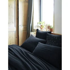 Taie d'oreiller Pois Doré Déco 