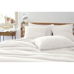 Taie d'oreiller Pois Doré Déco "Gaïa Chic" 60 x 60 cm & 50 x 70 cm "Gaze de Coton" - Gaïa Chic Chantilly - 50 x 70 cm>L'Effet Papillon Outlet