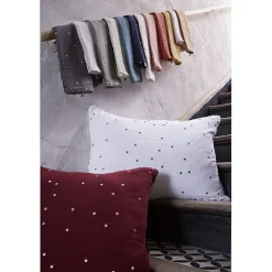 Taie d'oreiller Pois Doré Déco 