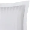 Coton Pur Taie d'oreiller "Prestige" 100% Satin de coton Peigné avec fines rayures / 120 fils /cm² - - Taie d'oreiller 50 x 70 cm* Taie D'Oreiller
