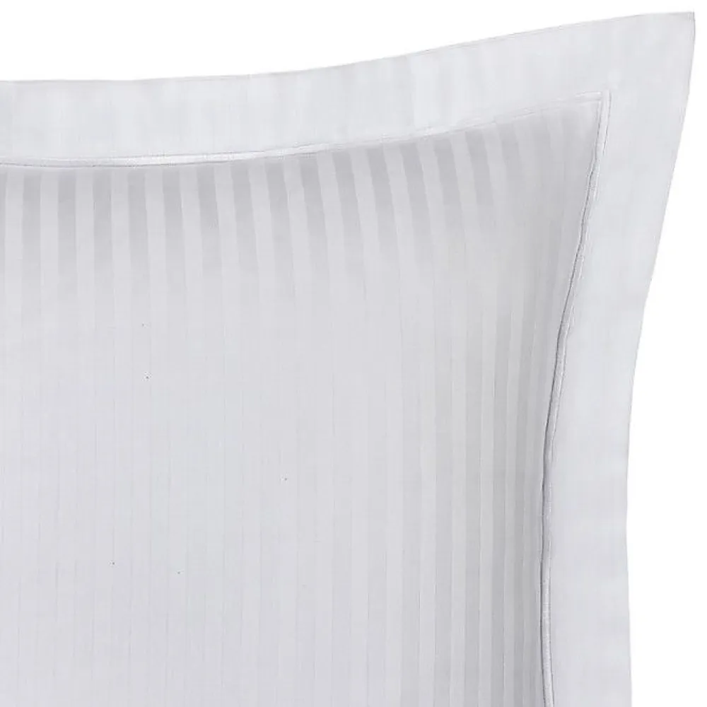 Coton Pur Taie d'oreiller "Prestige" 100% Satin de coton Peigné avec fines rayures / 120 fils /cm² - - Taie d'oreiller 50 x 70 cm* Taie D'Oreiller