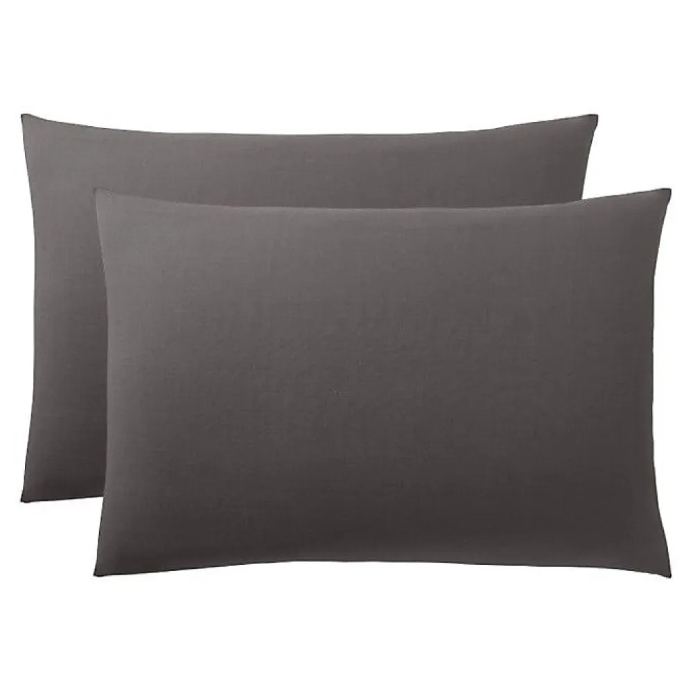 Coton Pur Taie d'oreiller "Prémium" toutes dimensions - Prémium Ardoise - 50 x 70 cm* Taie D'Oreiller