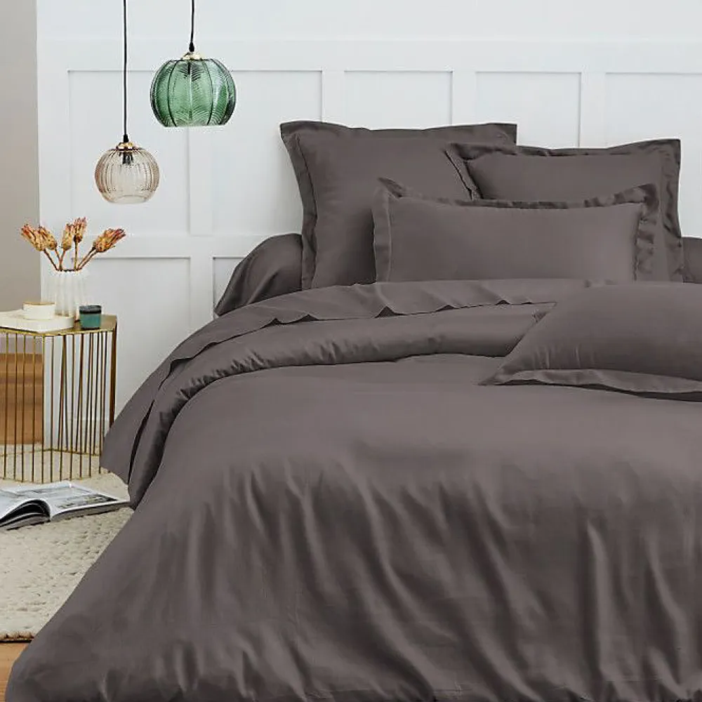 Coton Pur Taie d'oreiller "Prémium" toutes dimensions - Prémium Ardoise - 50 x 70 cm* Taie D'Oreiller