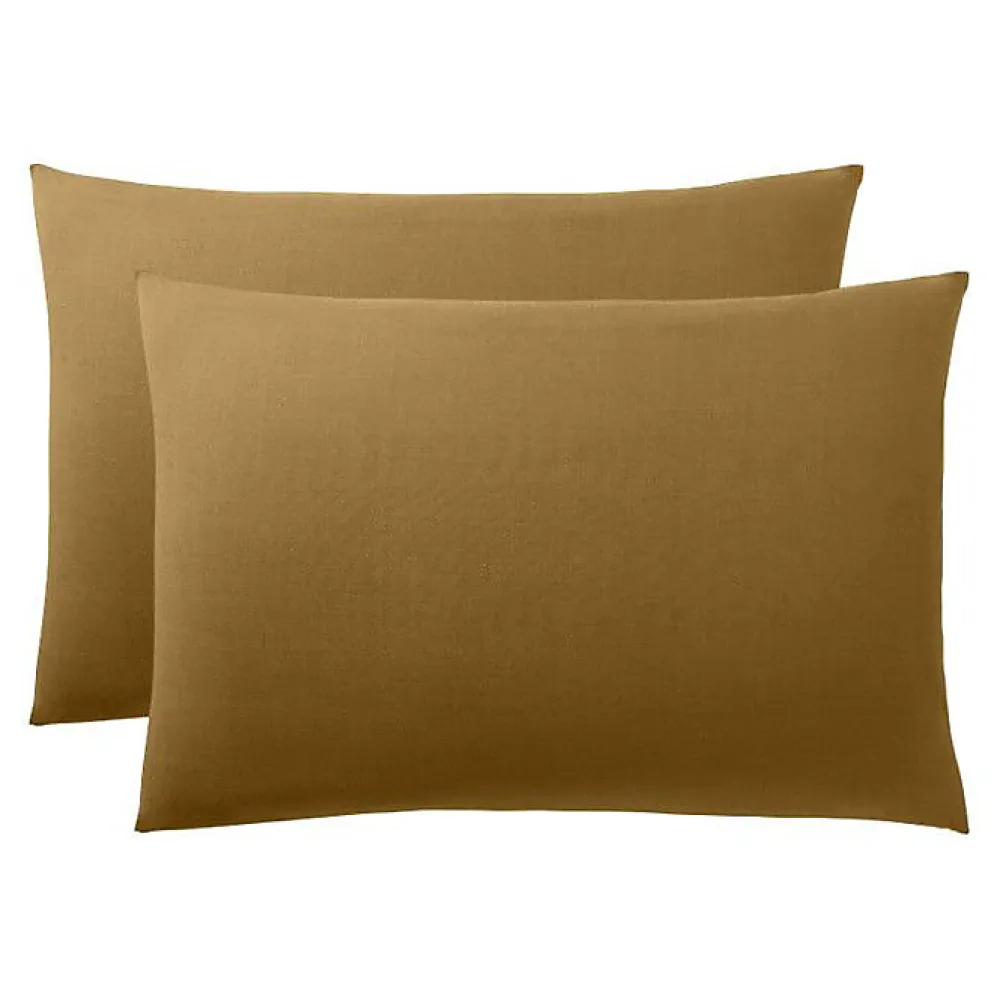 Coton Pur Taie d'oreiller "Prémium" toutes dimensions - Prémium Caramel - 50 x 70 cm* Taie D'Oreiller