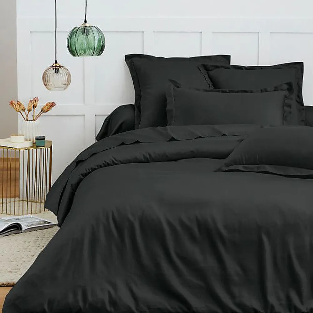 Coton Pur Taie d'oreiller "Prémium" toutes dimensions - Prémium Truffe - 50 x 70 cm* Taie D'Oreiller