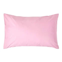 Homescapes Taie d'oreiller rose 100% coton égyptien 200 fils, 50x75 cm -* Taie D'Oreiller