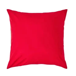 Homescapes Taie d'oreiller rouge 100% coton égyptien 200 fils, 80x80 cm -* Taie D'Oreiller