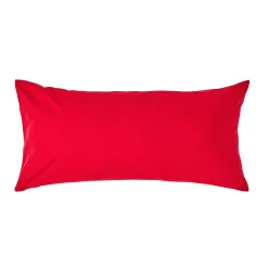Taie d'oreiller rouge 100% coton égyptien 200 fils, 40x80 cm ->Homescapes Outlet