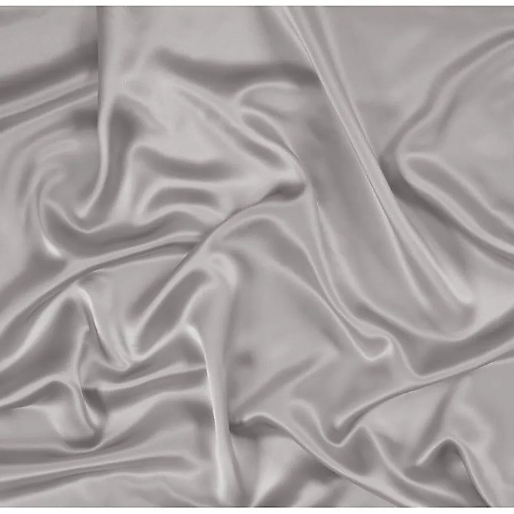 Taie d'oreiller "Silk" Soie de mûrier - Silk Silver - 65 x 65 cm>Coton Pur Best