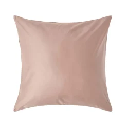 Taie d'oreiller taupe en satin de coton égyptien 1000 fils, 60x60 cm ->Homescapes Hot