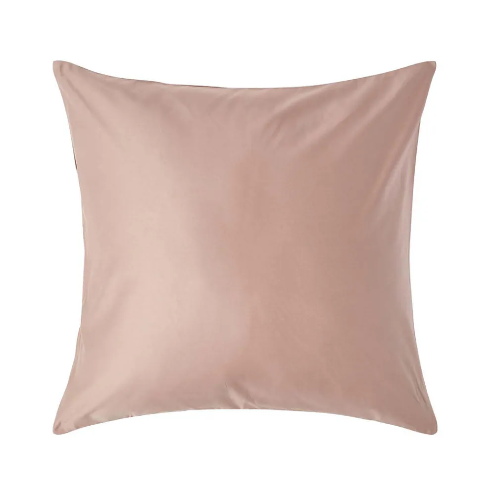 Taie d'oreiller taupe en satin de coton égyptien 1000 fils, 60x60 cm ->Homescapes Hot