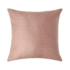 Taie d'oreiller taupe satin rayé en coton égyptien 330 fils, 80x80 cm ->Homescapes Online