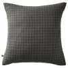 L'Effet Papillon Taie d'oreiller Tissé-teint petits carreaux Déco "Gaïa Mix" 60 x 60 cm & 50 x 70 cm "Gaze de Coton" - Gaïa Mix Granit - 60 x 60 cm* Taie D'Oreiller