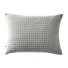 Taie d'oreiller Tissé-teint petits carreaux Déco "Gaïa Mix" 60 x 60 cm & 50 x 70 cm "Gaze de Coton" - Gaïa Mix Nuage - 50 x 70 cm>L'Effet Papillon New