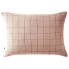 Taie d'oreiller Tissé-teint grands carreaux Déco "Gaïa Match" 60 x 60 cm & 50 x 70 cm "Gaze de Coton" - Gaïa Match Guimauve - 50 x>L'Effet Papillon Best