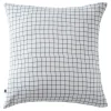 Taie d'oreiller Tissé-teint petits carreaux Déco "Gaïa Mix" 60 x 60 cm & 50 x 70 cm "Gaze de Coton" - Gaïa Mix Chantilly - 60 x 60>L'Effet Papillon Discount