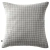 Taie d'oreiller Tissé-teint petits carreaux Déco "Gaïa Mix" 60 x 60 cm & 50 x 70 cm "Gaze de Coton" - Gaïa Mix Nuage - 60 x 60 cm>L'Effet Papillon Sale