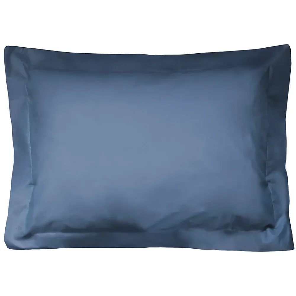 Linnea Taie d'oreiller uni 60x40 cm coton ALTO bleu Jean* Taie D'Oreiller