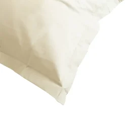 Linnea Taie d'oreiller uni 65x65 cm coton ALTO Crème* Taie D'Oreiller