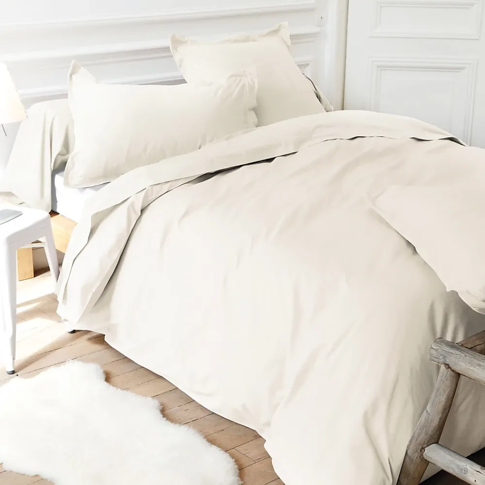 Linnea Taie d'oreiller uni 65x65 cm coton ALTO Crème* Taie D'Oreiller
