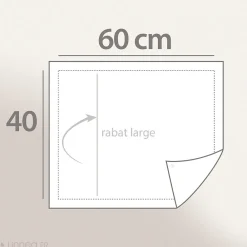 Taie d'oreiller uni 60x40 cm coton ALTO Manhattan><noscript><img width=
