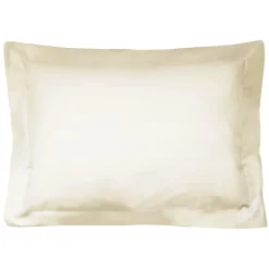 Linnea Taie d'oreiller uni 60x40 cm coton ALTO Crème* Taie D'Oreiller