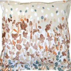 Taie d'oreiller uni 65x65 cm en coton ÉVASION pêche écru>Linnea Sale