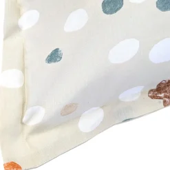 Taie d'oreiller uni 65x65 cm en coton ÉVASION pêche écru><noscript><img width=