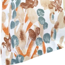 Taie d'oreiller uni 65x65 cm en coton ÉVASION pêche écru><noscript><img width=