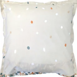 Taie d'oreiller uni 65x65 cm en coton ÉVASION pêche écru><noscript><img width=