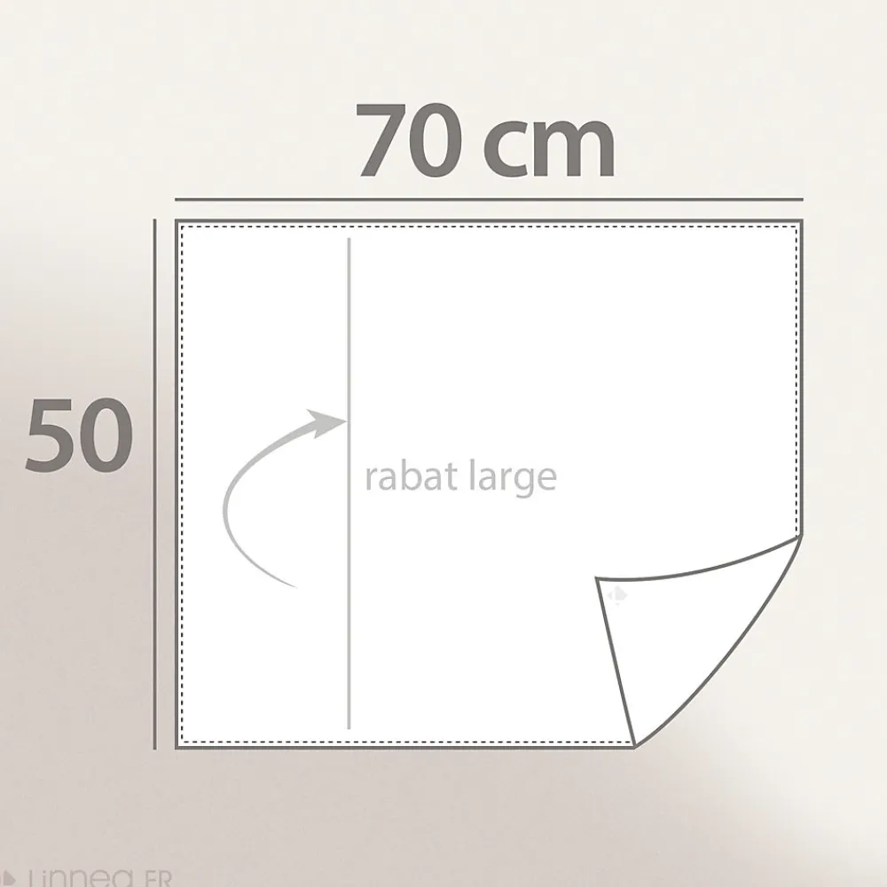 Taie d'oreiller uni 50x70 cm lin lavé froissé SONATE vert Sauge>Linnea Best