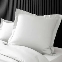 Douceur D'Intérieur Taie d'oreiller unie 100% Percale de Coton ORIGINE (63x63 cm - Blanc)* Taie D'Oreiller