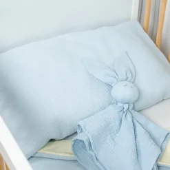 Sevira Kids Taie d'oreiller unie en coton nid d'abeille* Taie D'Oreiller