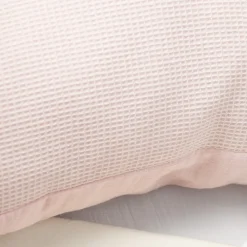 Sevira Kids Taie d'oreiller unie en coton nid d'abeille* Taie D'Oreiller