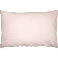 Taie d'oreiller unie en coton nid d'abeille><noscript><img width=
