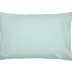 Taie d'oreiller unie en coton nid d'abeille><noscript><img data-lazyloaded=