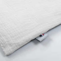 Sevira Kids Taie d'oreiller unie en double gaze de coton* Taie D'Oreiller