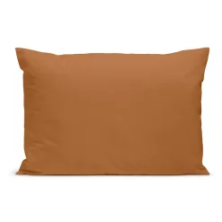 Taie d'oreiller unie 50x75cm PERCALE TERRACOTTA>Bleu Calin Sale