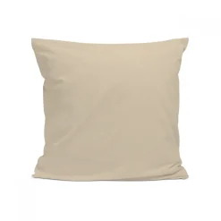Bleu Calin Taie d'oreiller unie 65x65cm PERCALE LIN* Taie D'Oreiller